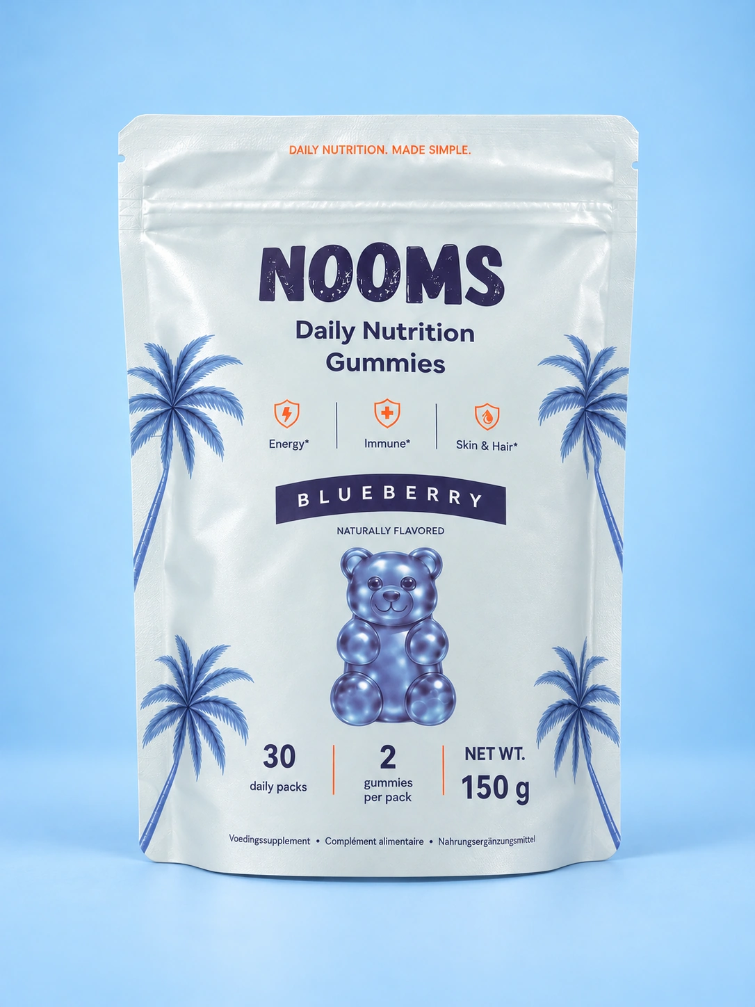 NOOMS Daily Nutrition Gummies — blueberry voorkant
